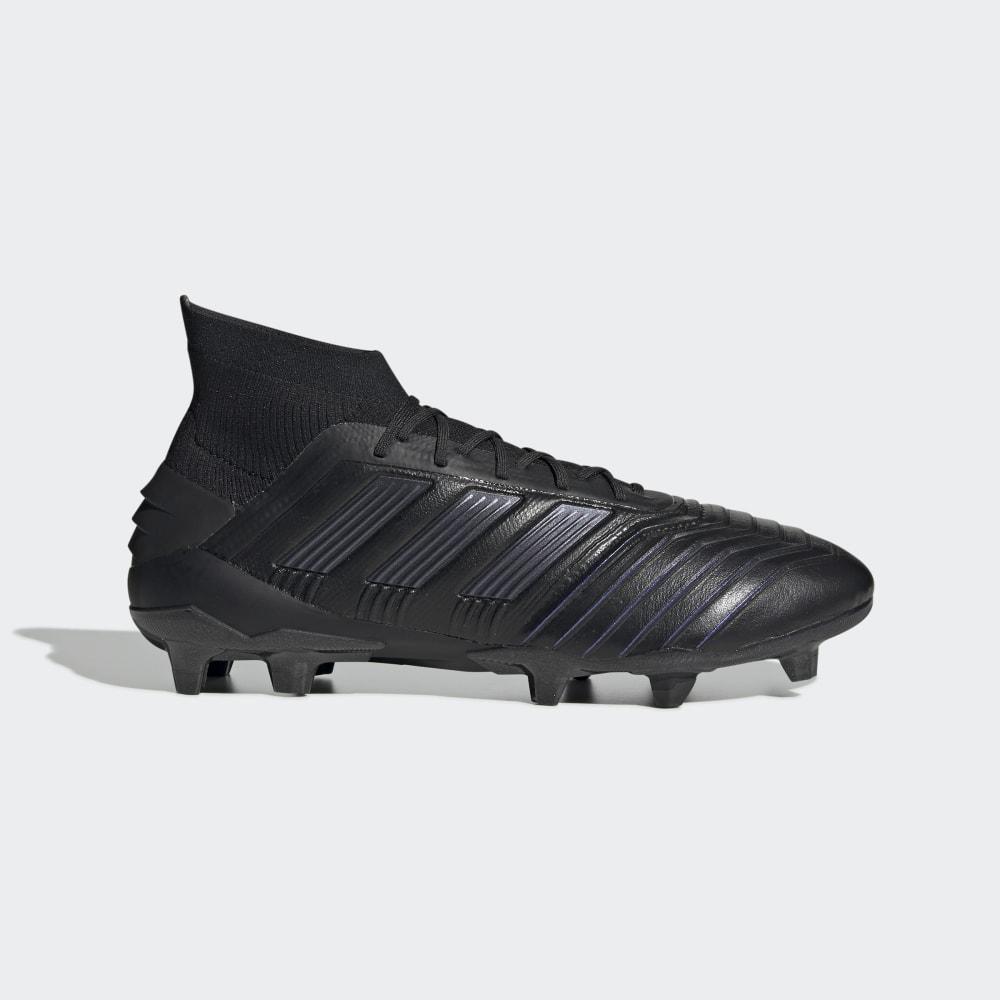 Ghete Fotbal Adidas Predator 19.1 Firm Ground Piele Dama Romania - Negrii EG7870